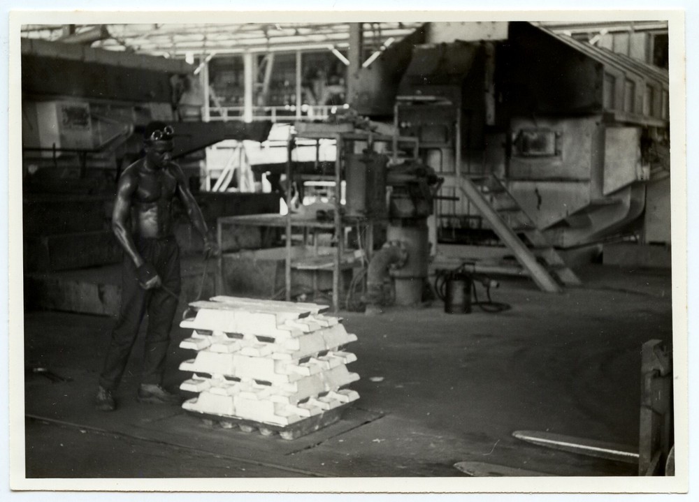 Africa Factory Worker Portrait – 2 Old Photos Year 1950