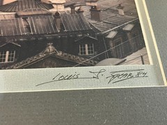 Roof Tops Of Paris Framed Photograph Louis J. Spear 11 x 14 Frame Signed