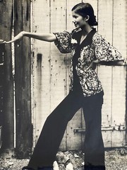 Large Original Silver Print Photo 1970 Vintage Asian Mannequin