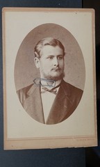 Photo CDV KAB portrait businessman Berlin unter den Linden beard model suit old