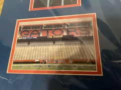 Steve Vaughn Signed 20X10 Photography Gator Country UF Florida Gators Football