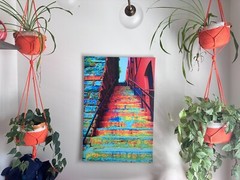 Washington The Exorcist Stairs Large Canvas Photo signed print Jost Houk