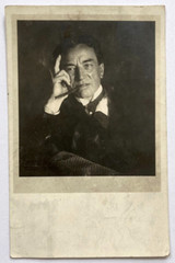 Original Photograph FRANTISEK DRTIKOL – PORTRAIT – MAN – ACTOR – CIGAR – 1914