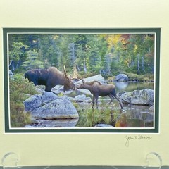Fine Art Photography Print John T Slonina Matted 8×10 Moose River Fall Country
