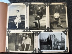 Old photo album civilian with defects, from 1919 281025/92