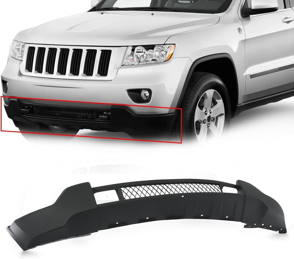 Front Bumper Grille Lower Grill Compatible with 2011-2013 Jeep Grand Cherokee Re