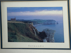 Photo Color Prints Framed & Mounted Normandy & Etretat France Glass 11×14″
