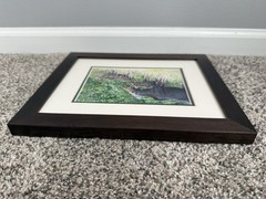 Mother Moose With Calves – Framed Photograph Wall Artwork with Museum Glass