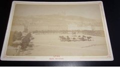 Photography On Cardboard. 2MOI10375. Around 1900. Lyon. Place Bellecour. 16 X 1