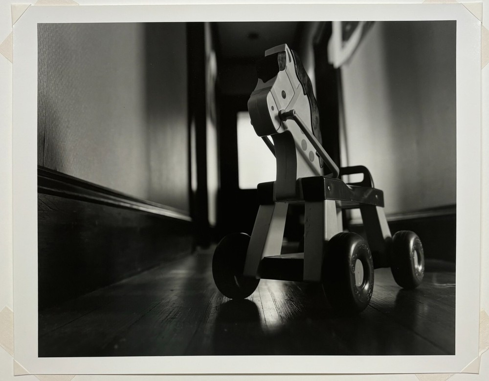 Original 1987 ABELARDO MORELL ‘Toy Horse’ PHOTOGRAPH inscribed to ALLAN R CRITE