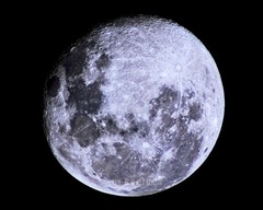 Wall Decor, 8×10 inch 97 Percent Full Moon (Waning Gibbous Phase) Print M1381