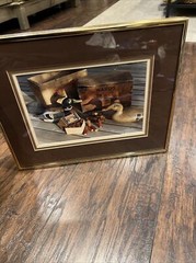 john fulton color print signed Decoys Ammo Duck Calls (hunting) Framed
