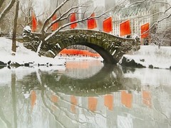 THE GATES Central Park New York City 2005 Signed Photograph- 8 x 10″