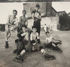 VINCENT CIANNI ‘Rollerbladers E River Pier Williamsburg BROOKLYN’ NYC Photograph