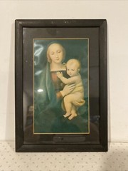 Vintage Picture Mother And Child Cadre Atelier D Art Framed F. C.