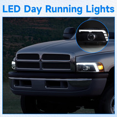 500% Brighter Replacement for 1994-2001 Dodge Ram 1500/1994-2002 Dodge Ram Picku