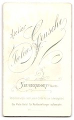 Photograph Julius Grusche, Neugersdorf, portrait of a young woman