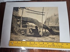 Edward Curtis «the blanket weaver» Photo Engraving Print From 1972 Navajo COA