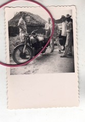 PHOTO PHOTO CAR AUTOMOBILES OLD MOTORCYCLE