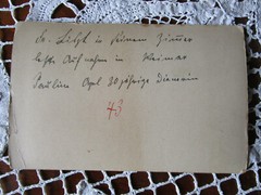 Franz LISZT Composer Photo 1885 Weimar + certificate Pauline Apel his Assistant