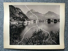 27x21cm large album photo around 1890 Riva on Lake Garda in Italy photo