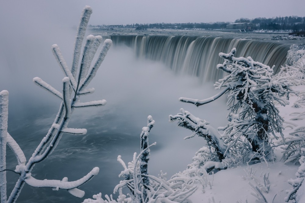 Waterfalls-Niagara Falls Winter-Canvas-Wall Art-Large Framed art-Canvas print