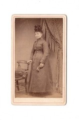 A. Bishop CDV Photo Lady Portrait / Fine Lady – Unknown Location 1880s