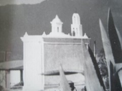 Chuck Abbott Photo Black & White Church In Desert w/ Yucca 16″ x 20″