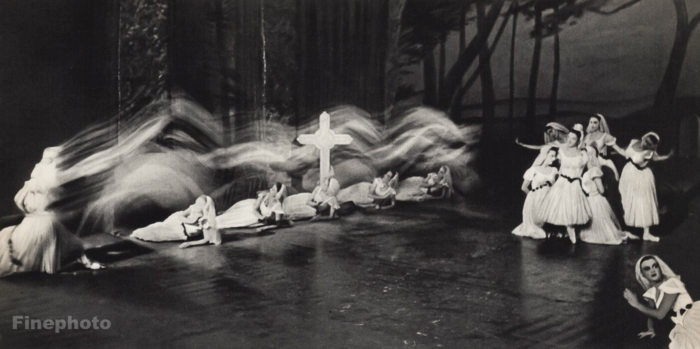 1947 Ballet Theater Dance Crucifix Surreal Vintage Photo Art By Richard McKinney