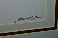 COYOTE UP TO HIS NECK IN SNOW Original Photograph by James T. Jones 1985 Framed