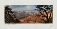 Mike Buchheit Signed Grand Canyon Yavapai Point Photograph Sunset matted 6×12