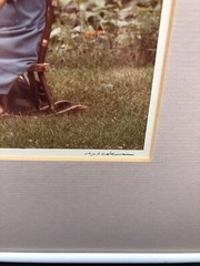 Bill Coleman Amish No 265 «Little Mothers» Framed Photograph Signed 9″ x 6.75″