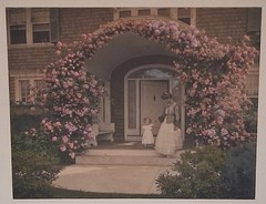 THE COMING OUT OF ROSA Wallace Nutting Hand-Tinted Photograph c. 1910s, CHILD