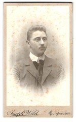 Photograph Joseph Wild, Burghausen / Salzach, portrait charming young man with