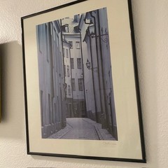 Ola Ericson Signed Photo Print Scandinavian Art Alley in Gama Stan Stockholm