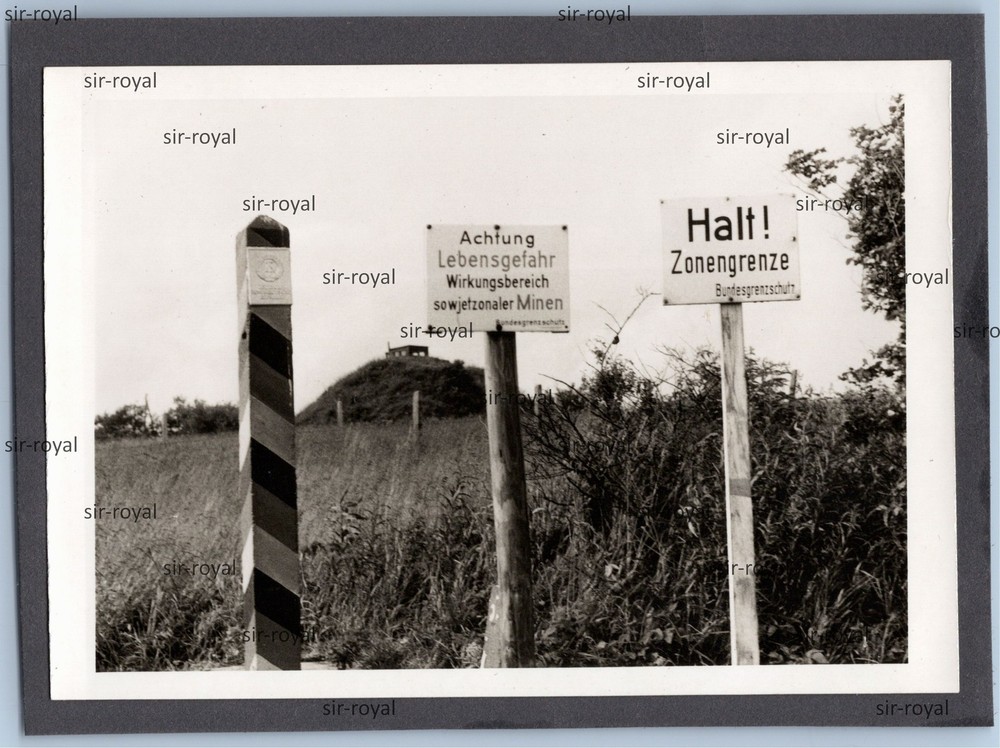 Zone border in the Rhön 1968-Federal Republic of Germany GDR-1960s-photo 12x9cm