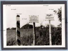 Zone border in the Rhön 1968-Federal Republic of Germany GDR-1960s-photo 12x9cm