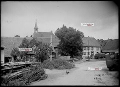 Vintage Black And White Photo Glass Plate Negative 13X18 CM Brumath Fleischel