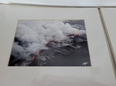 3 Patrick McFeeley Lava Signed Matted Photographs~Hawaii Volcano ~ 8″ x 10″ ~New