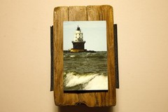 Driftwood Mounted Seascape – East Coast Lighthouses