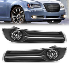 Fog Light Assembly Compatible with 2011 2012 2013 2014 Chrysler 300 Bumper Drivi