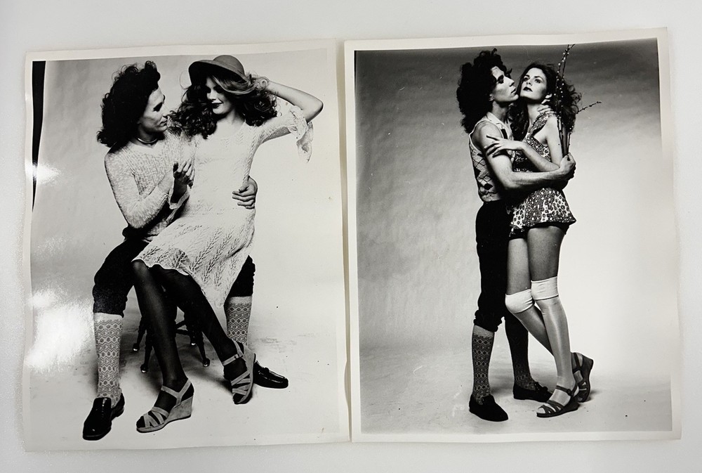 Original 1970’s Man and Woman Modeling Portfolio Photo 8×10 Fashion Qty 2
