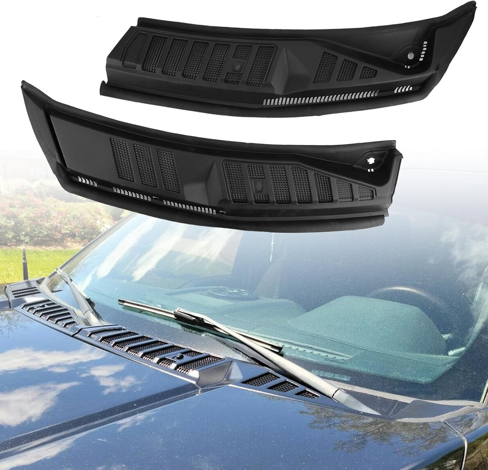 Windshield Wiper Cowl Panel Grille Compatible with Ford F-150 2015-2020 Left & R