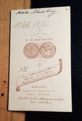 Max Nowotny 1866 as Boy with Stick and Hat/CDV E. Rabending Vienna