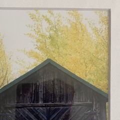 Set of Two Leadville Colorado Photo Prints – Matted – Barn Fall Colors Decor