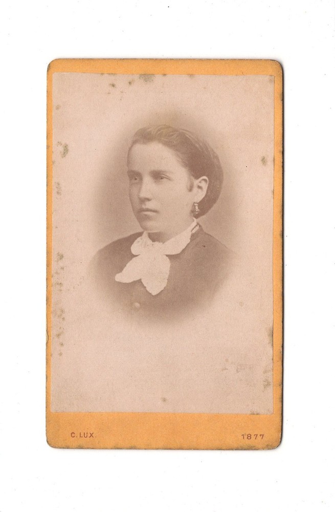 Carl Lux CDV Photo Lady Portrait – Zwettl 1877