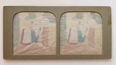 Life Parisienne Couple Scene Genre c1875 Photo Stereo Diorama Vintage §n2