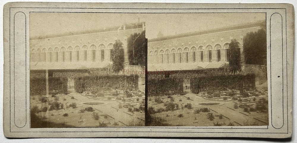 FRANCE Château De Versailles Photo C1858 Stereo Vintage Album §T