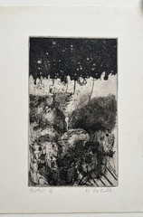 Robert FICHTER «Print #15» 5/5 1963 Signed Print Lithograph