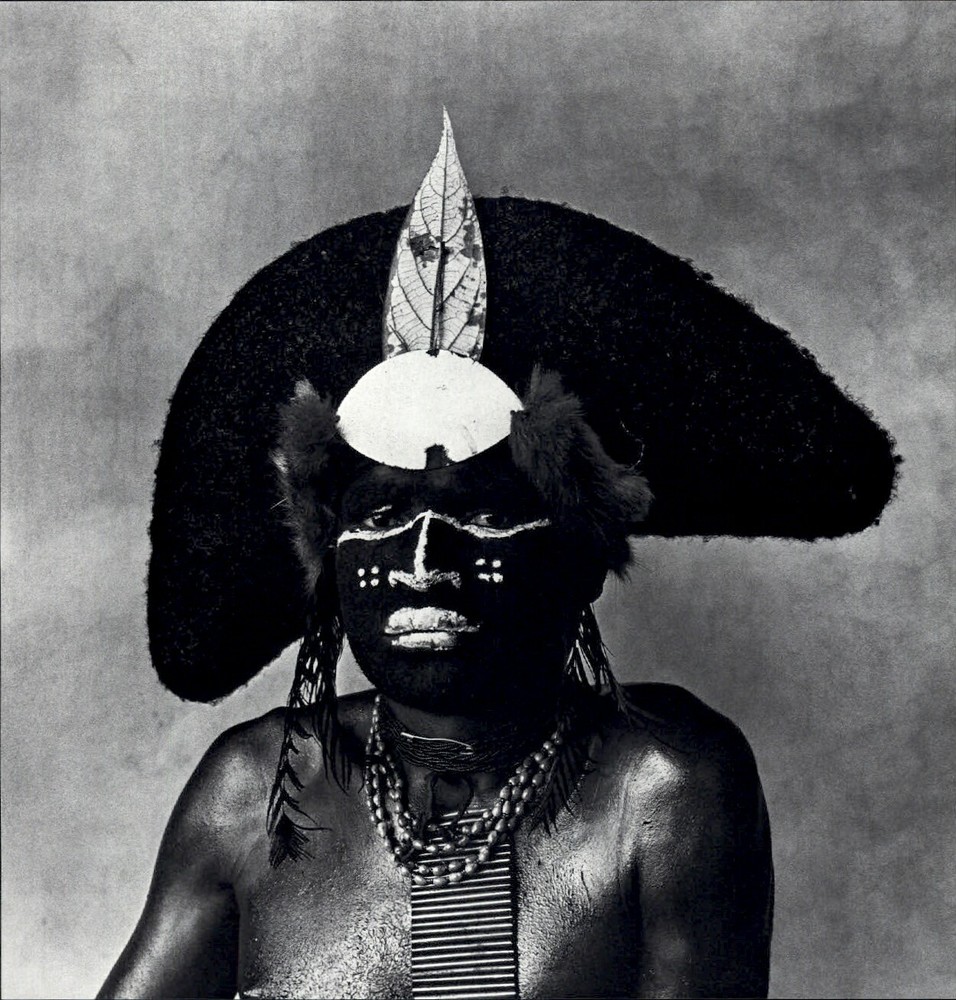 1984 Irving Penn New Guinea Enga Warrior 1970 Headdress Art Photo Engraving